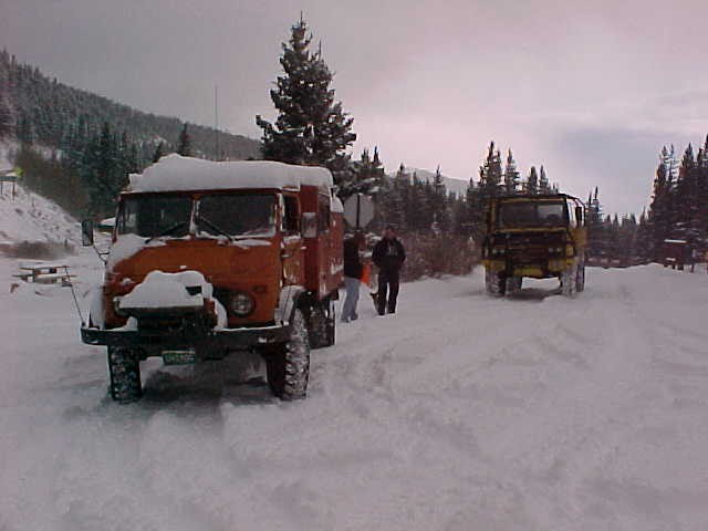 Ron and Josh's trucks.