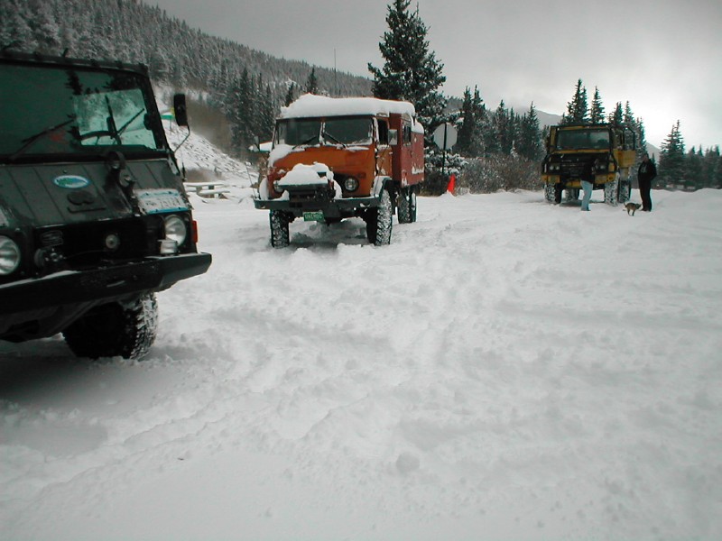 John, Ron and Josh's trucks.