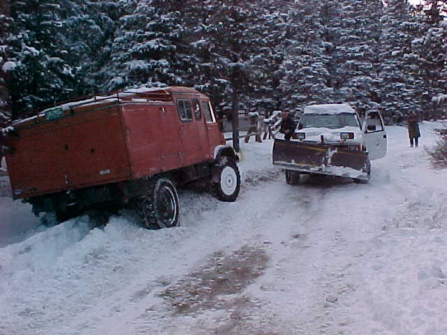 Plow truck out.