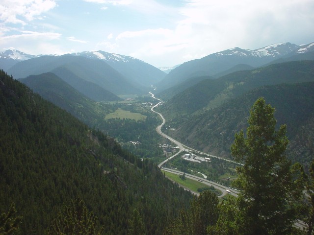 The view of I-70.