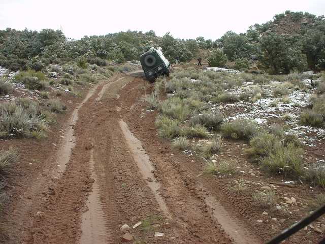 Bob Newsome in the mud.