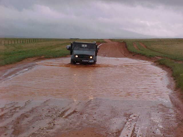 LARGE puddle.