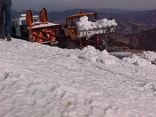 Jay clears some more snow.