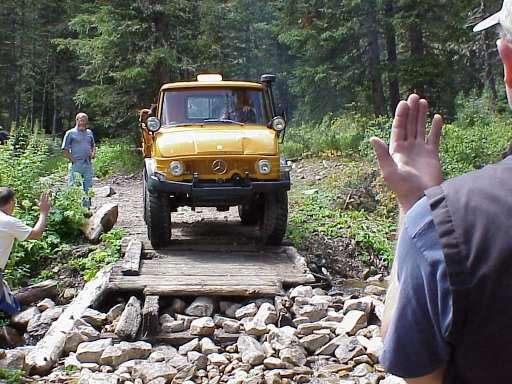 Richard crosses the bridge