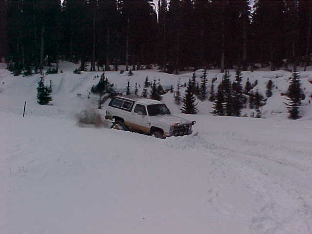 Wayne plowing snow