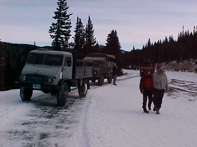 Waiting for the snowplow