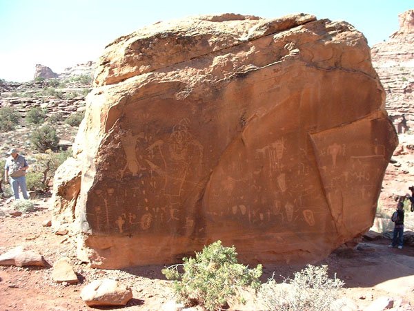 Petroglyphs.