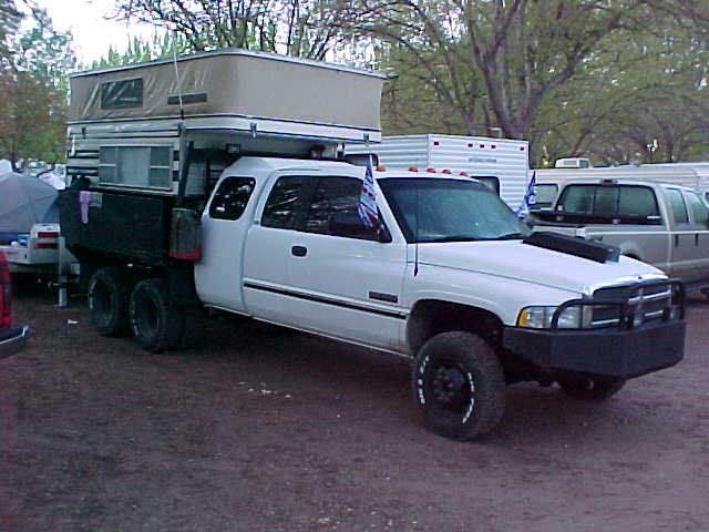 6x6 Dodge tow pickup.