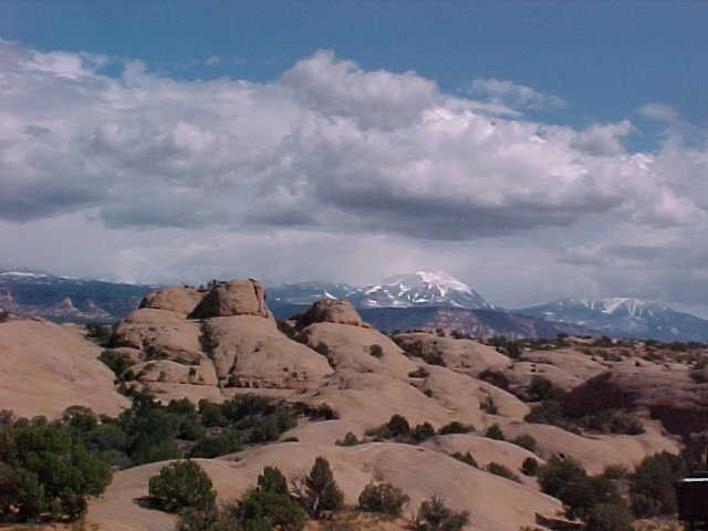 La Sal Mountains.