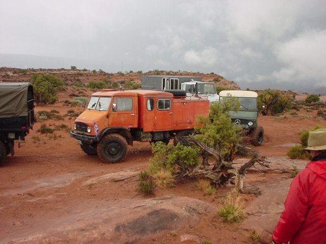 Parked at the overlook.