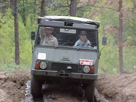 Donna Roark at the wheel