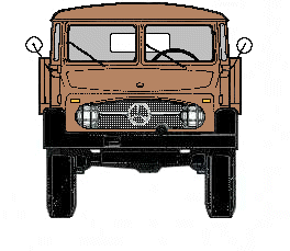 Brown Beige Unimog