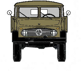 Brown Beige Unimog