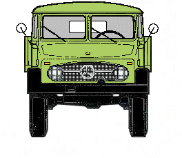 Light Yellow Green Unimog