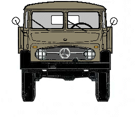 Grey Unimog