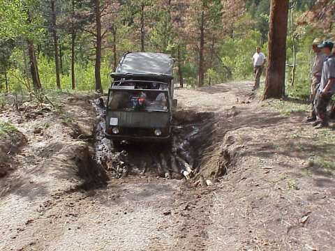 4x4 in the mud.